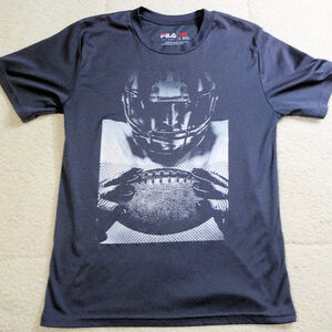 Fila Sports Athletic Football Gray Shirt Kids Lg